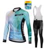 Women Cycling Jersey Pants Kits Bicicleta Clothing Long Sleeve Mtb Roupas Femininas Bicycle Equipment Ropa Deportiva Mujer