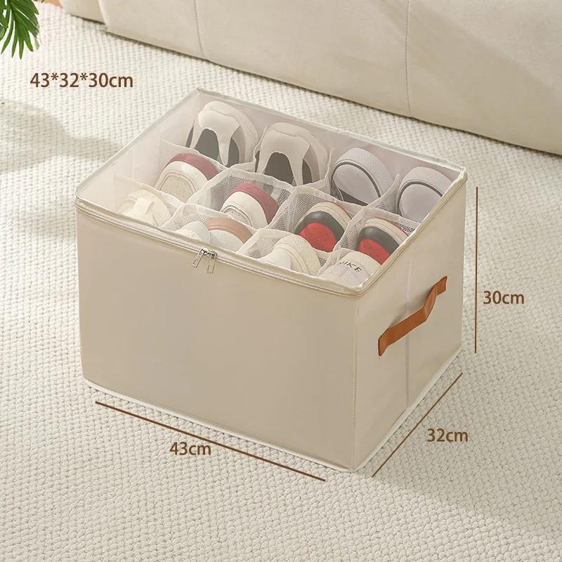 Foldable Shoe Storage Box - Dust-Proof Organizer for Shoes, Space-Saving Shoe Cabinet