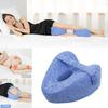 Leg Knee Pillow Memory Foam Leg Pillow with Elastic Strap Ergonomic Knee Cushion with Washable Cover for Side Sleepers Soothing Pain Relief