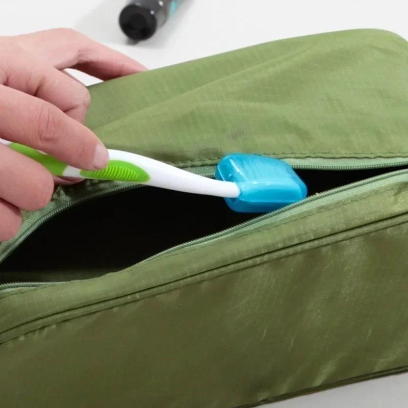 5pcs/set Household Bathroom Toothbrush Portable Toothbrush Protect Cover Holder Toothbrush Cover Bathroom Accessories Supplies