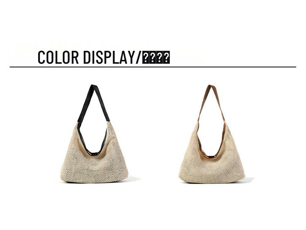 Korean Cross-border Woven Straw Tote: Large Capacity Beach & Shoulder Bag for Women