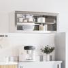 Armoire murale de cuisine avec étagère acier inoxydable