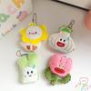 Cute Ugly Flower Onion Plush Doll Keyring Stuffed Cartoon Bag Ornament Key Chain Pendant Plush Keychain Birthday Gift