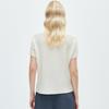 Casual and Lazy Style: 26 Year Spring/Summer One Piece Western Style Texture Fashion Versatile Mulberry Silk T-shirt for Women