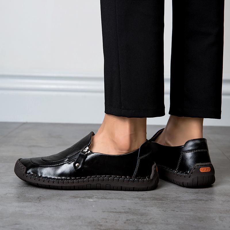 Men's Leather Shoes Men Spring Summer Casual Shoes High-end Light Luxury Board Shoes Fashion Sneakers
