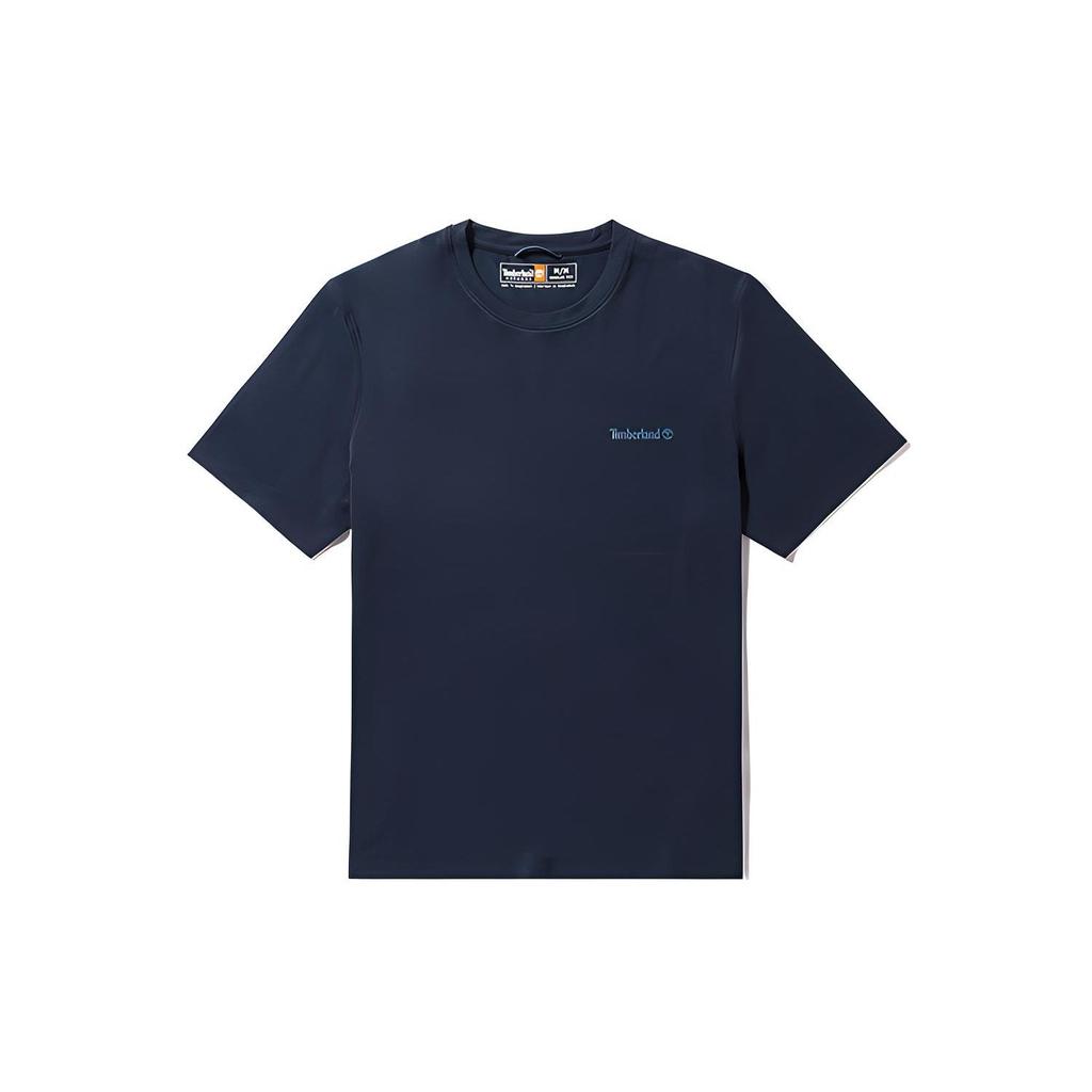 Timberland Outdoor Casual Comfortable Soft Breathable Quick-Dry Round Neck Short Sleeve T-Shirt Men Tops Deep-Sapphire-Blue A4215-433