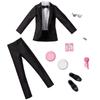 Mattel Barbie Ken Fashion Groom Outfit for Ken Doll with Wedding Cake with Tray Bouquet - 2-Pack, Tuxedo, Shoes, Watch, Gift, &