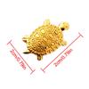 Feng Shui Money Turtle Mini Golden Money Tortoise Amulets Tiny Praying Statue Luck Gift For Blessings And Wealth