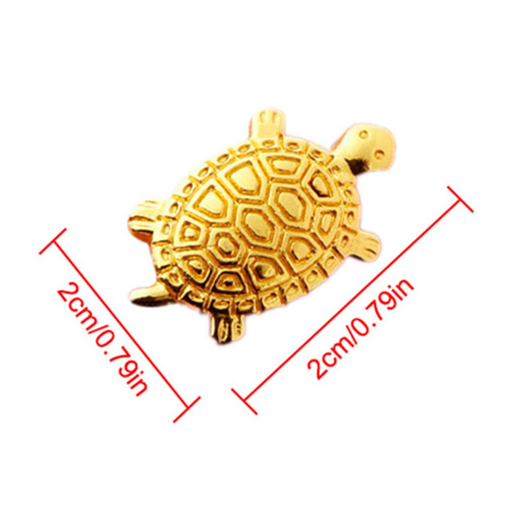Feng Shui Money Turtle Mini Golden Money Tortoise Amulets Tiny Praying Statue Luck Gift For Blessings And Wealth