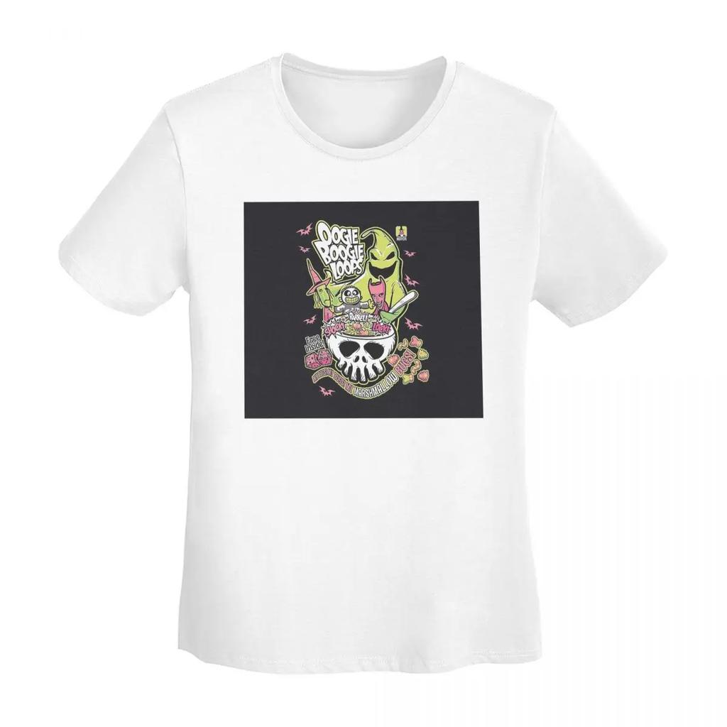 Oogie Boogie TShirt Women Short Sleeve T Shirts Round Neck Streetwear Cotton Summer Tees Streetwear