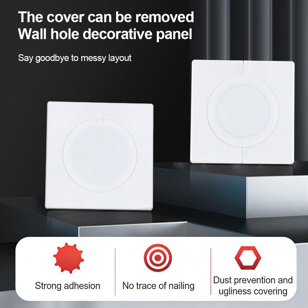 86Type Wall Hole Cover Easy Install Hole Cap Creative Air-conditioning Dust Plug  Pipe Sealing