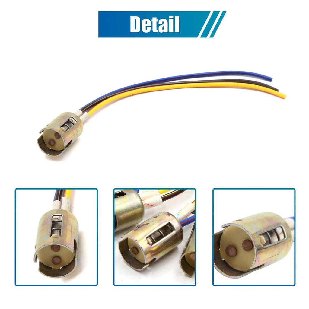uxcell Extension Wire Socket Holder Connector Motorcycle Brake Stop Light Extension Wire 1157 Light Socket 3pcs