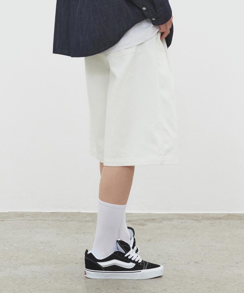 DECET Cotton 2Pleats Shorts Dcpt041Ivory