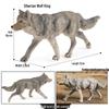Cross-border Wild Animal Model: Prairie, Brown, Snow, Predator Wolves & Cub Educational Display Toy