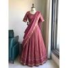 Ensemble Lehenga Choli de Fête Indien Pakistanais Bollywood Lehenga Robe Dupatta