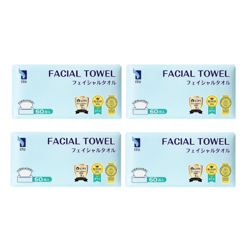 ITO Facial Set of Tissue Cleansing Sensitive Disposable Prevents Skin Irritation Towels, 4, Type, Towels, Skin, Towels,