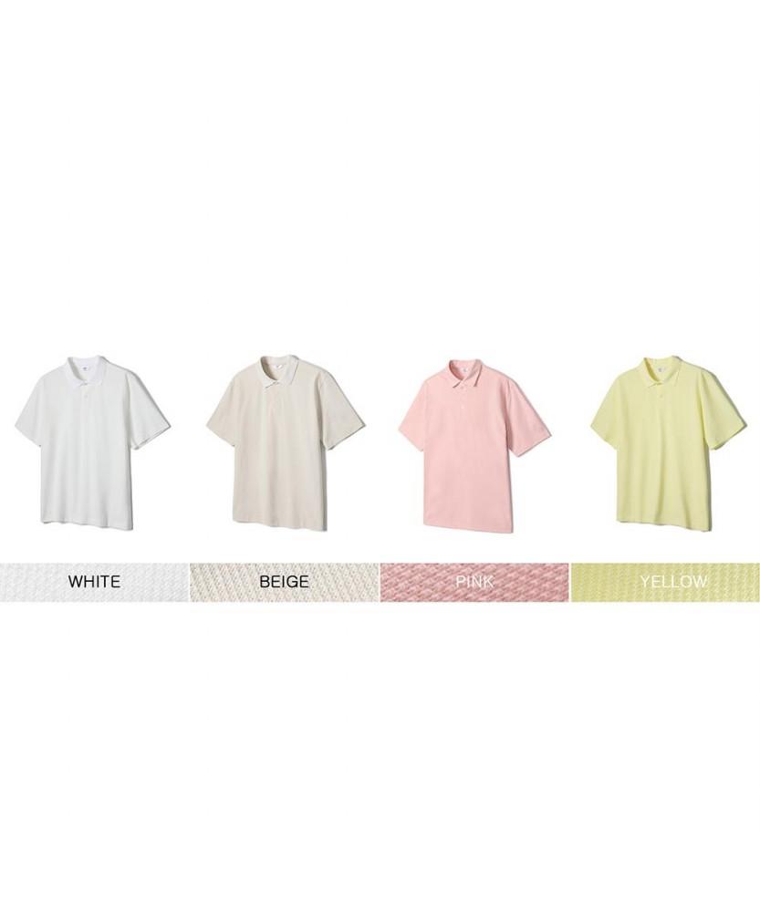 NOTIG Cotton Blend Aerocool Pique T-Shirt Yellow_Oks2T1Ts101Y1