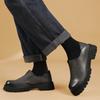 Fashion Men's handmade sewn shoes Luxury high-quality genuine leather Daily office outdoor leisure party walking Thick bottom shoes