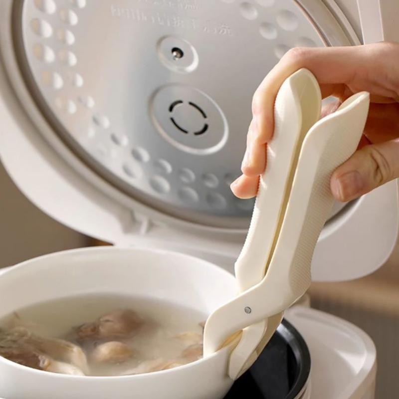 Protiskluzový klip proti opaření Kleště na misky na jídlo Silikonový držák proti opaření Uchopovač Odolný klip na kuchyňskou mísu