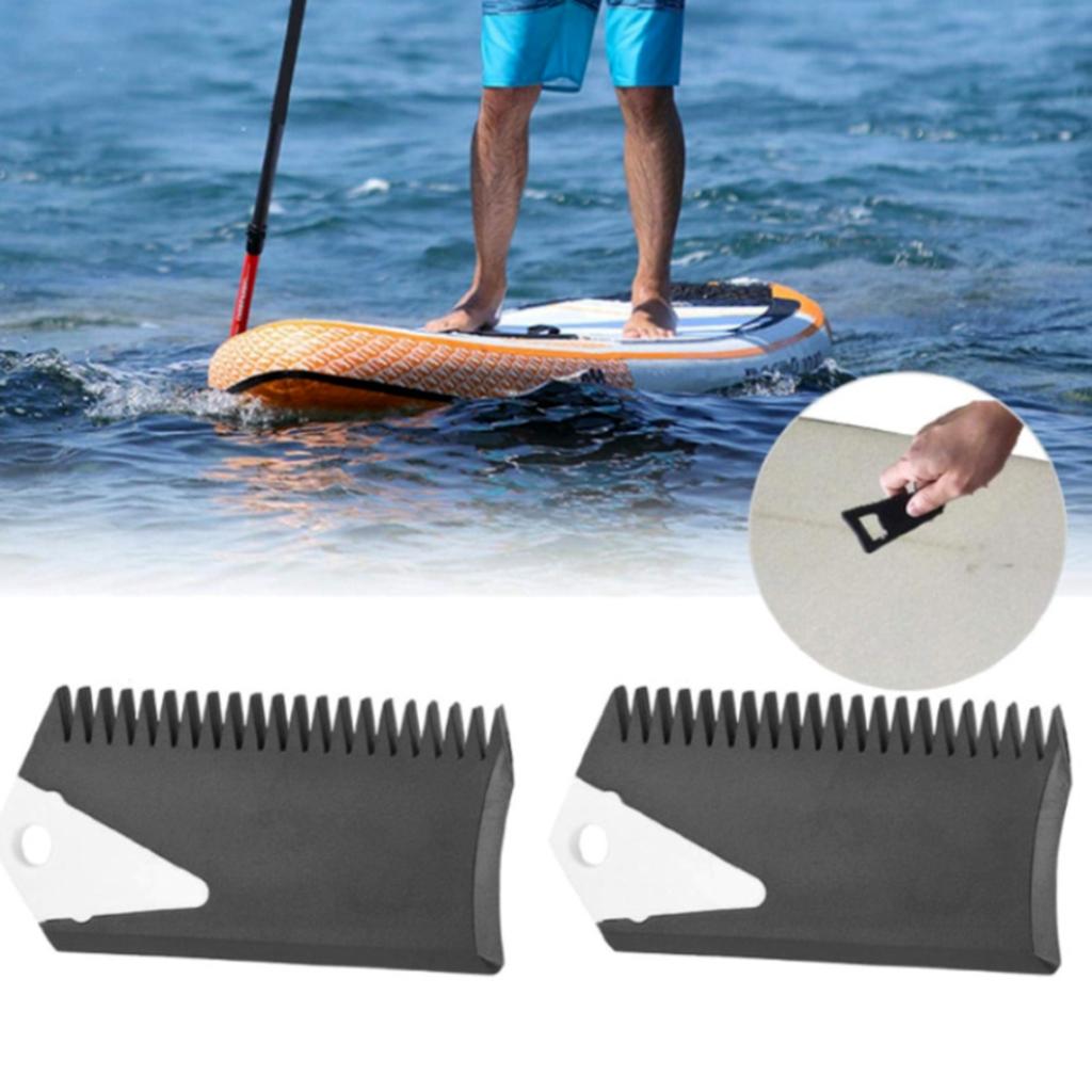 Surfboard Wax Comb Scraper with Fin Key Surfboard Wax Cleaner Maintenance Tool NonSlip Wax Scraping Comb for Water Sport