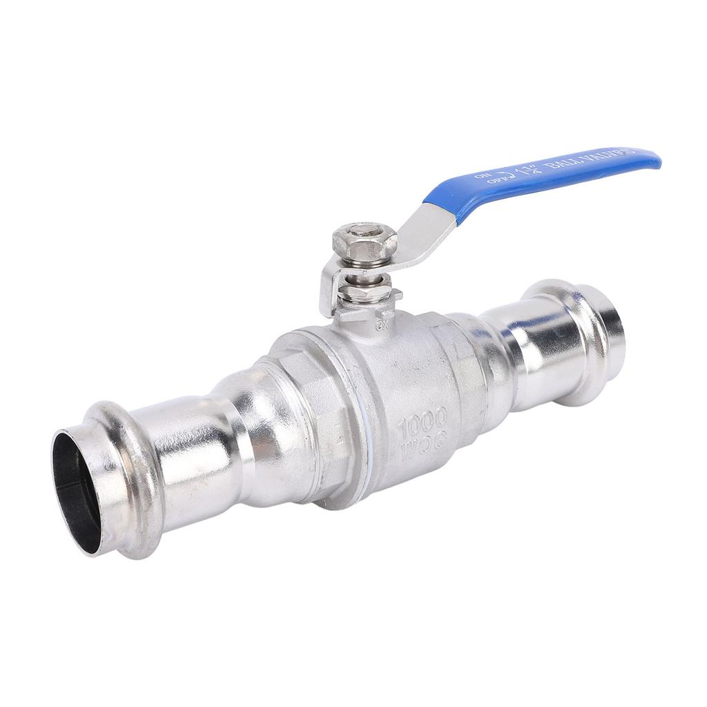 Press Ball Valve 304 Stainless Steel Full Port DN32 1 1 4in Ball Valve for Industrial Applications