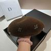 Big Star Alphabet Beret Tibetan Wool Painter'S Hat Sweet Lamb Roll Octagonal Hat