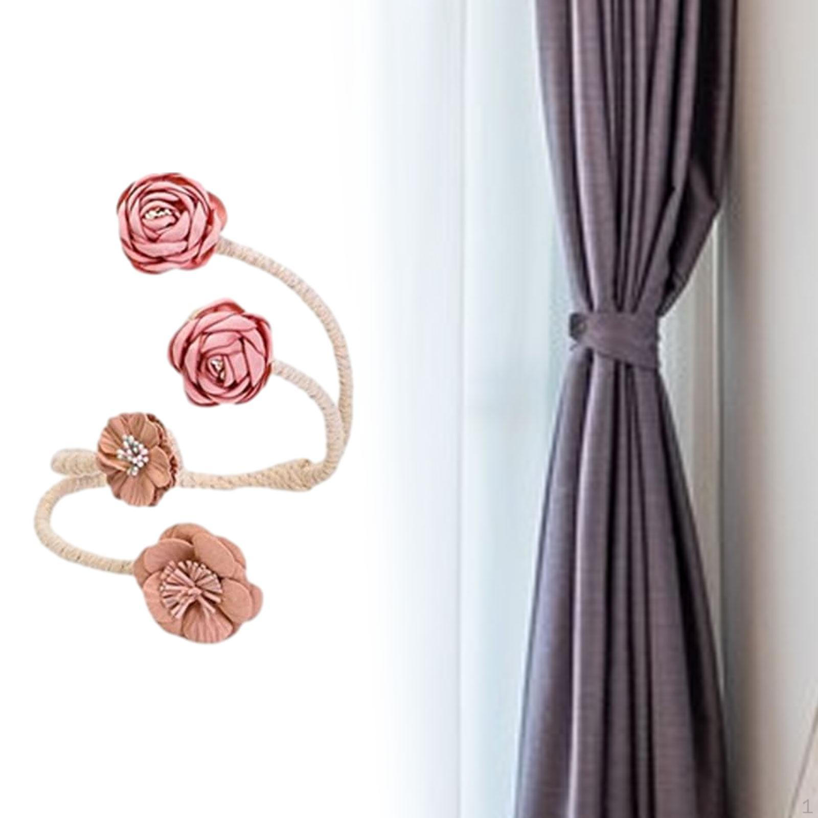 

Зажим для штор, подхват для драпировки, искусственный цветок, занавеска для окна, закручивающийся подхват, украшение для