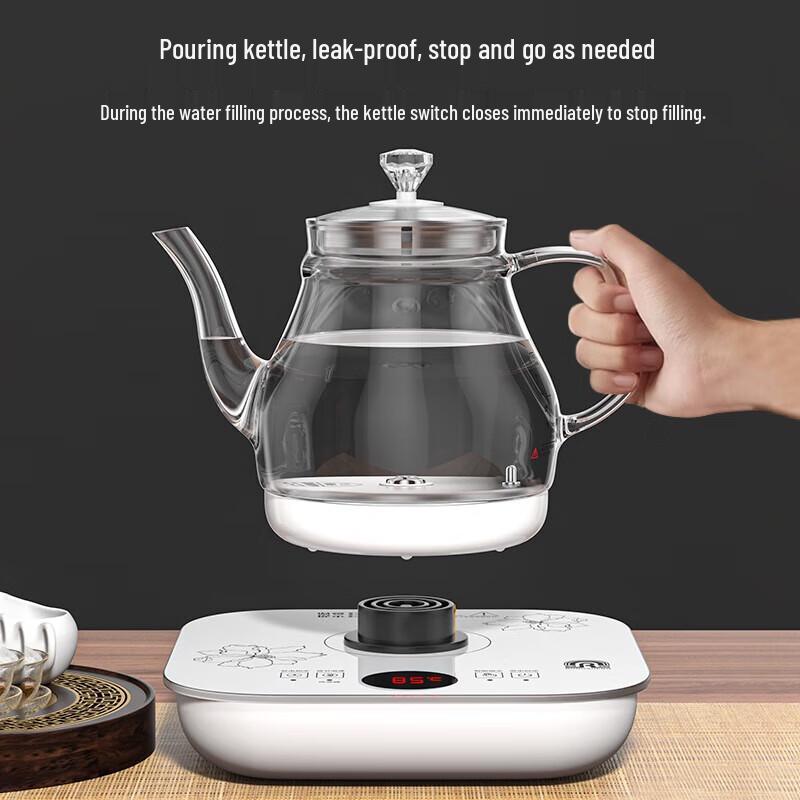 Ronshen 0.8L Automatic Refill Glass Electric Kettle CN plug (adapter included)