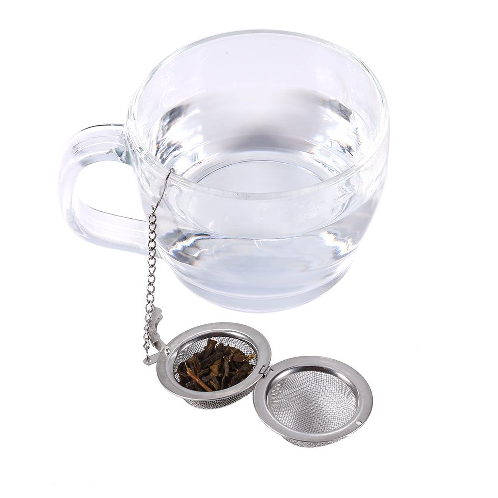 Stainless Steel Loose Tea Infuser Leaf Strainer Filter Diffuser Herbal Spice Net    4.5cm