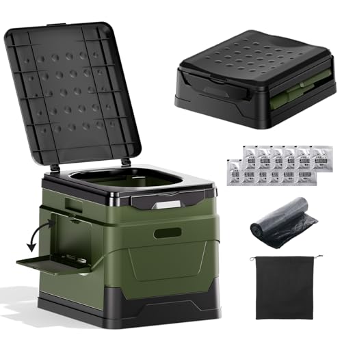 

[Disaster Prevention Specialist Supervision & Enhanced] Portable Toilet, Emergency Toilet, Disaster Relief Goods, 180kg Load Capacity, Easy to Carry,