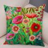 Nordic Water Flower Pillowcase Soft Plush Decor Cartoon Floral Plant Cushion Cover for Sofa Home Children Room Pillow Case,(4)