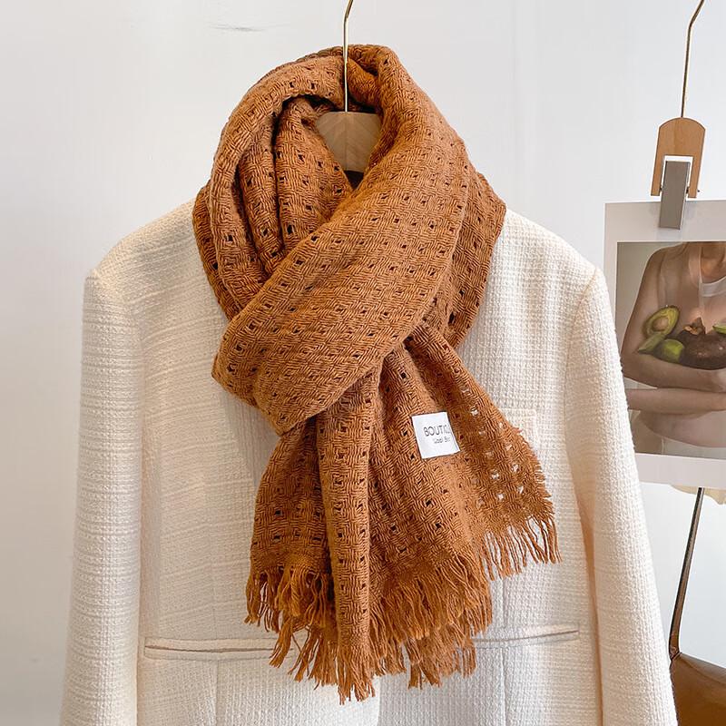 Fashionable Hollow-Out Wool Scarf & Shawl for Women