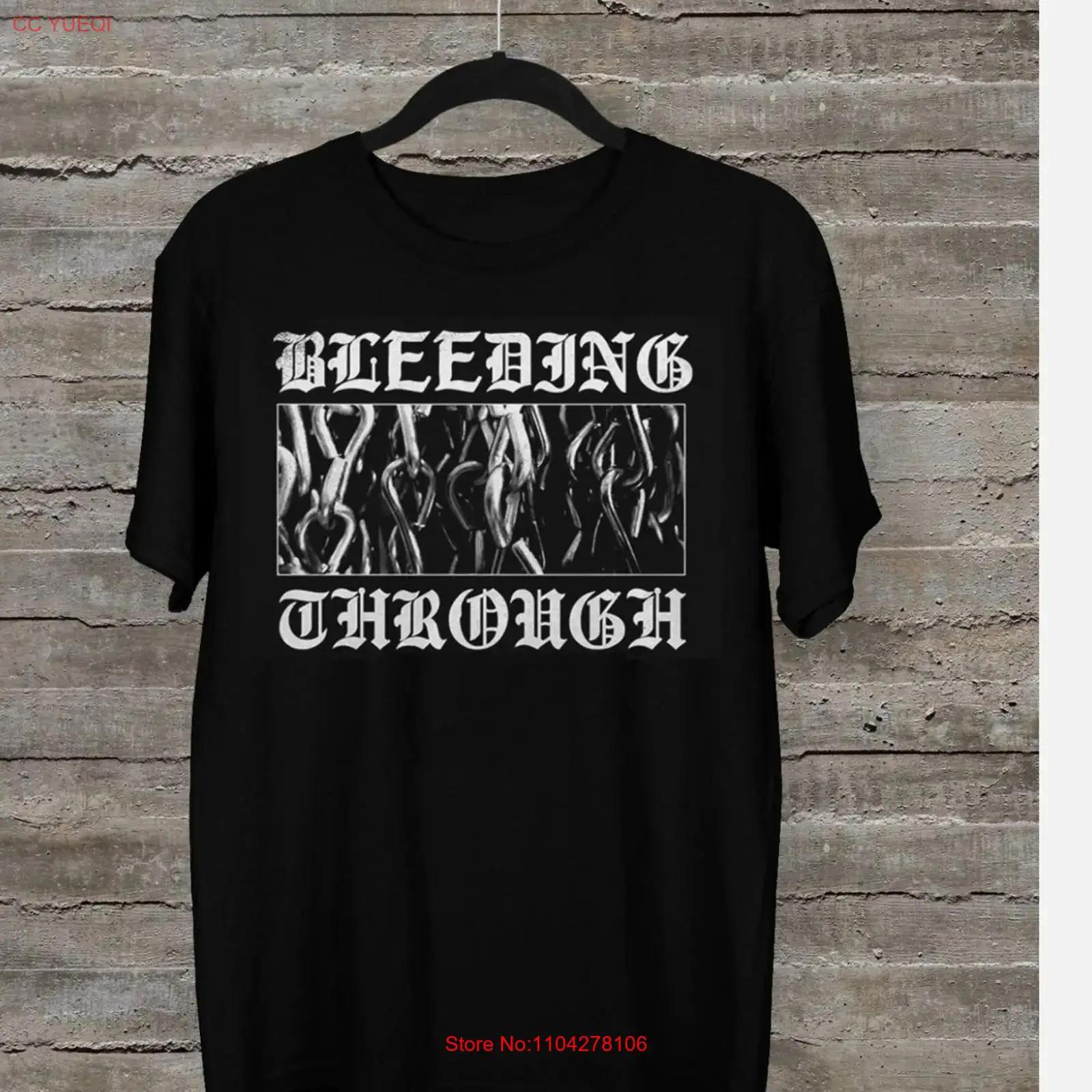 

VTG Bleeding Through band T shirt black cotton All Sizes S 5Xl vintage Washed Casual Breathable homme designer clothes Unisex 5XL різнокольоровий