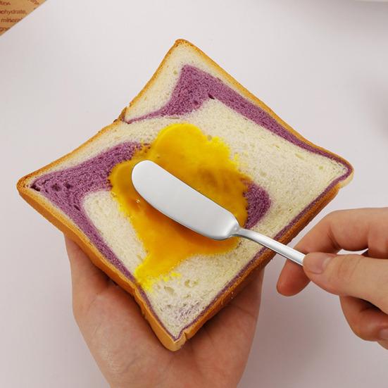 Stainless Steel Butter Knife with Long Handle Multi-Purpose Spreader for Cheese Jam Cream Essential Kitchen Tool for Breakfast