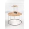 Coffee Table And Nesting Table Terra Silver White