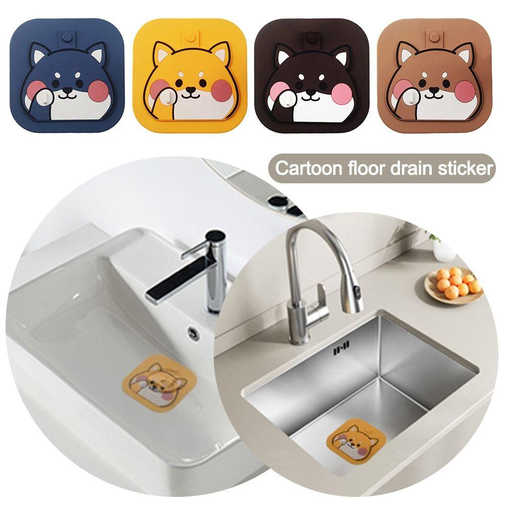 Reusable Sewer Floor Drain Cover Silicone Shower Drain Cover  for Kitchen Toilet