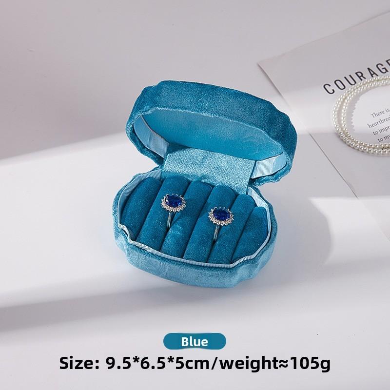 Compact Jewelry Box With Composite Material For Earrings And Ring Display