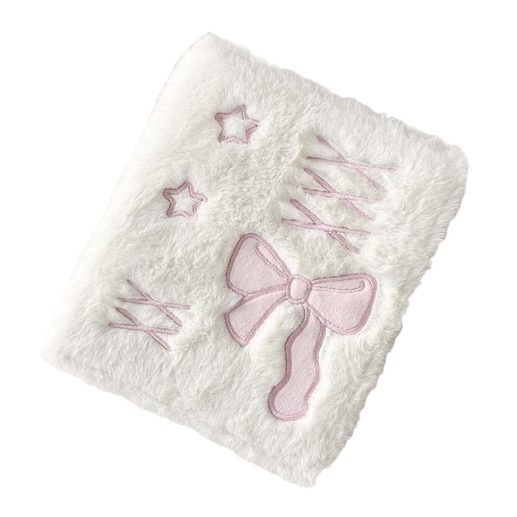 Plush A6 Binder Photo Album Refillable Binder Cover Photo Album Sleeves for Anniversary Gifts