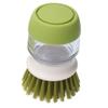 Soap Dispensing Palm Brush Hand Held Soap Dispensing Palm Brush Storage Set for Dishes Pots Pans Kitchen Sink Cleaning