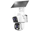 JXJ Solar Dual-Lens 2MP Full-Color Waterproof Security Camera