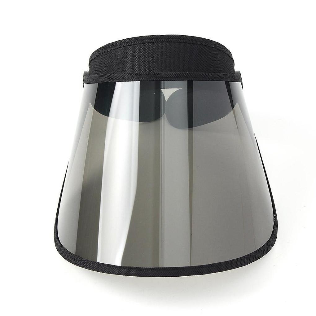UV protection sun cap 2-piece set (black) sun visor