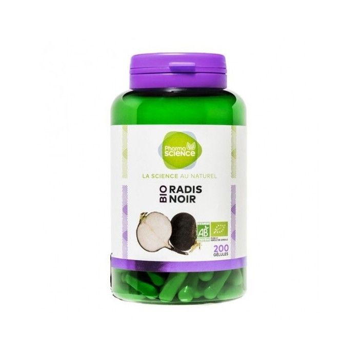 Pharmascience radis noir bio 200 gélules