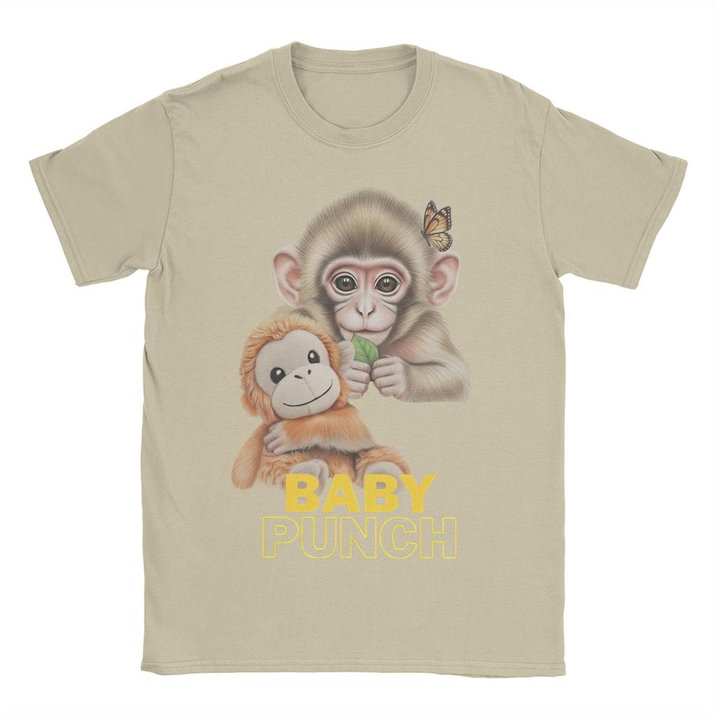 Baby Monkey Punch Cute Monkey Punch TShirt Summer Cotton TShirts For Unisexs Fashion Loose Tshirt ShortSleeved YK Funny Tops