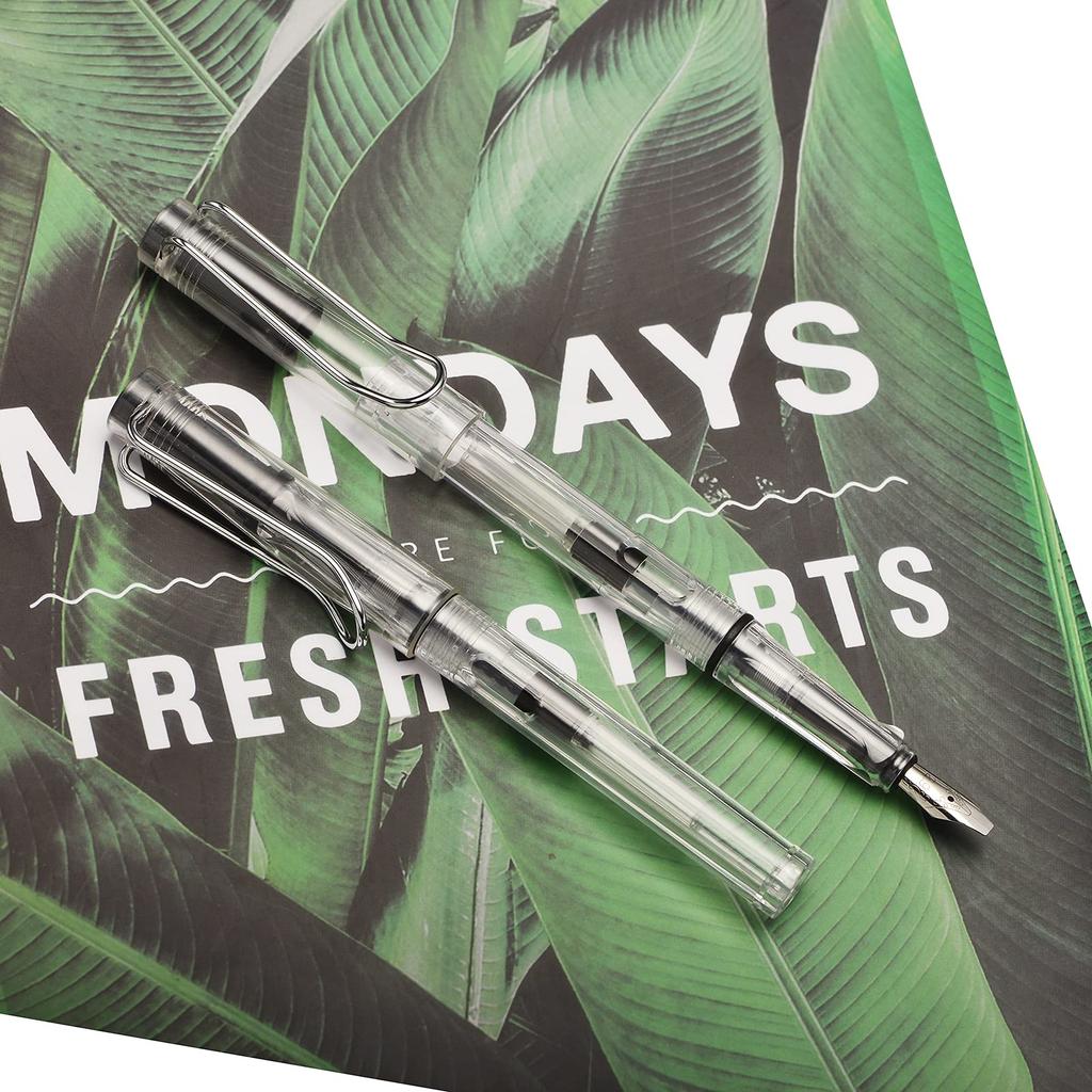 Lanxivi Yongsheng Kalligrafi Reservoarpenna Transparent 6 Pennspetsstorlekar för Konstteckning och Skrivskyltar Set, Klar,