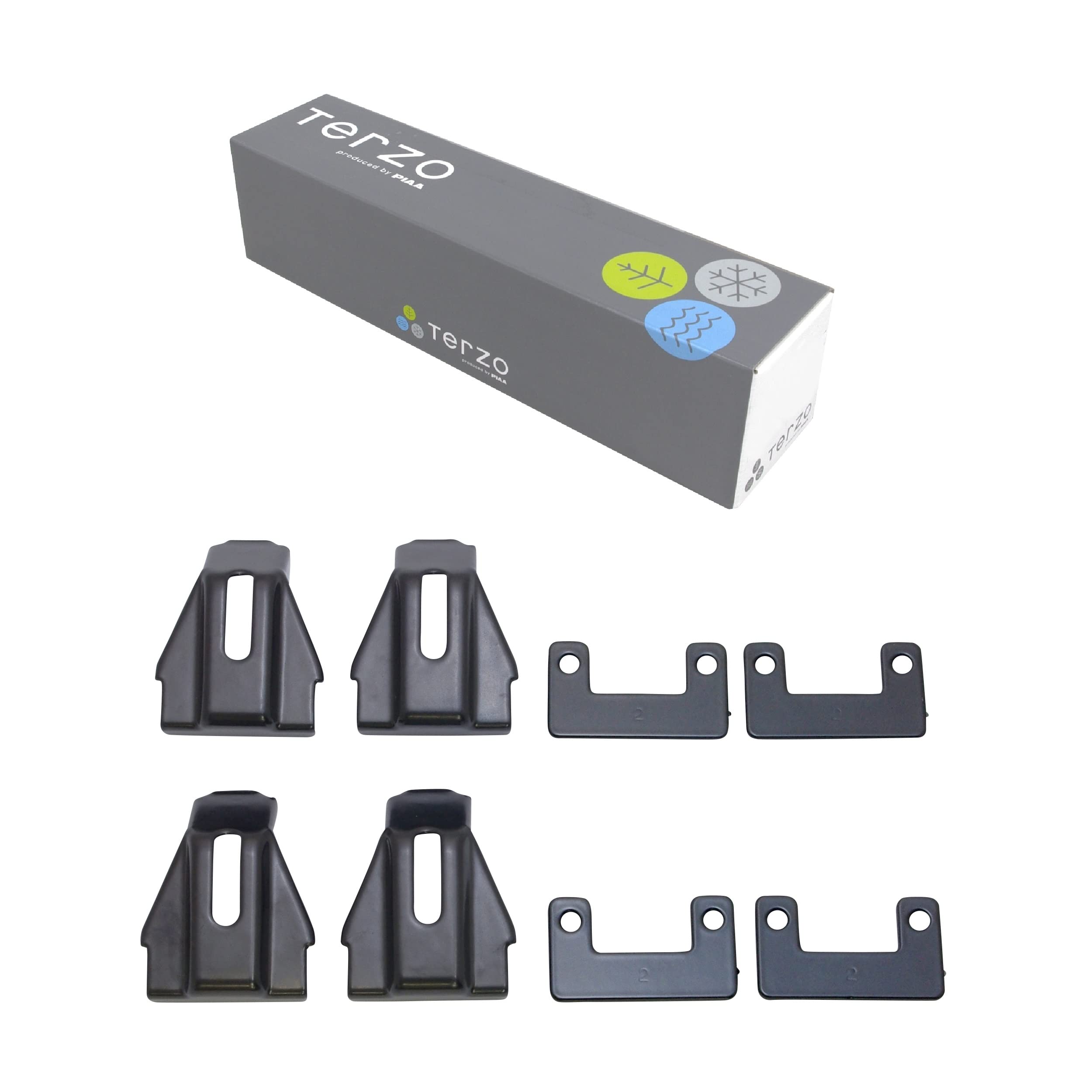 

Terzo Roof Mounting Holder Set of Direct Roof Rail for Aero Bars SR2 SR2 (by PIAA) Carrier/Base Carrier, Vehicle-Specific 4, Type, Black, [Lexus RX, чёрный