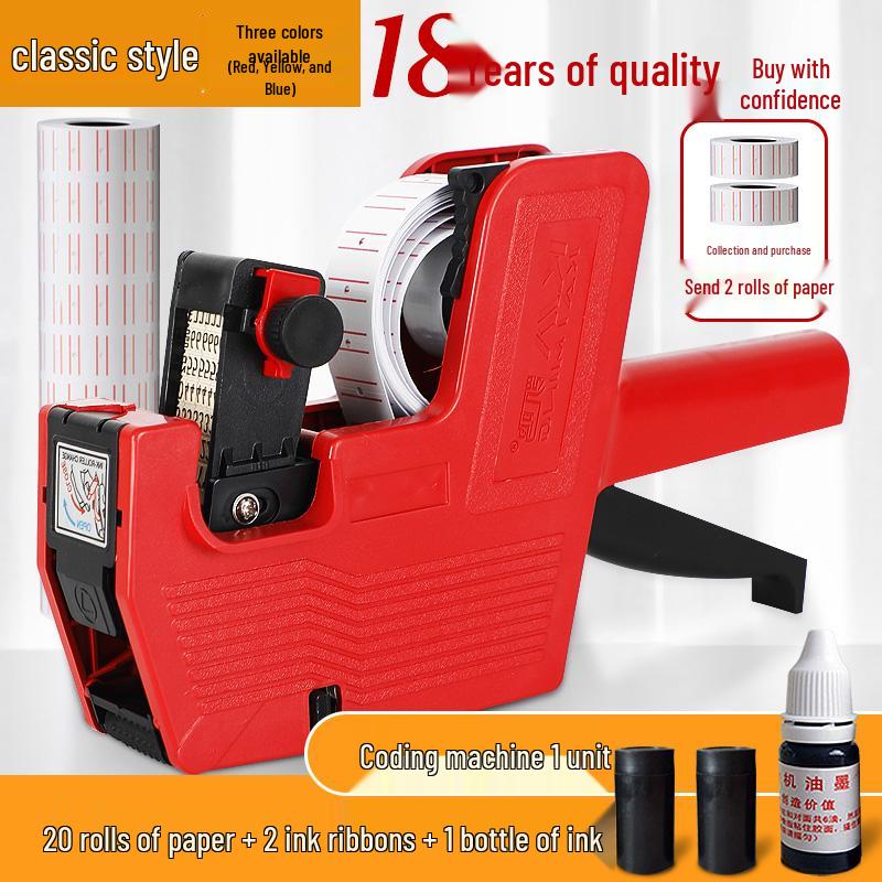 Fully Automatic Manual Date & Price Coding Machine