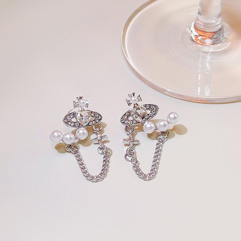 Vintage Style Amber Hanging Earrings Prevent Allergy Simple Water Drop Long Earring for Women Elegant Fashion Holiday Zircon