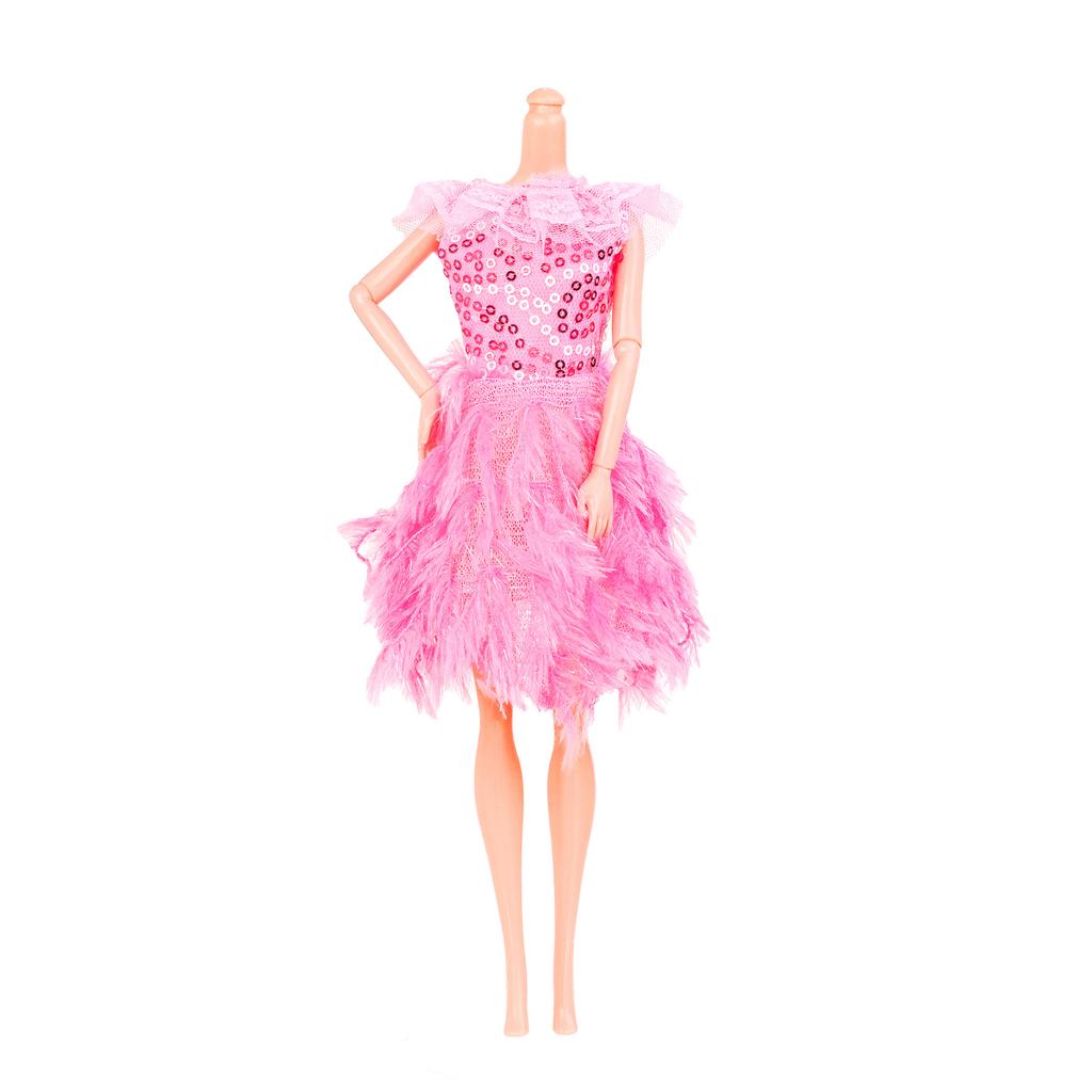 Supermodel 30Cm Doll Body Toys 1/6 Doll Joints Vegan Toys Accessories And 1/6 Doll Feathers Fringe Dress Children Play House Toy