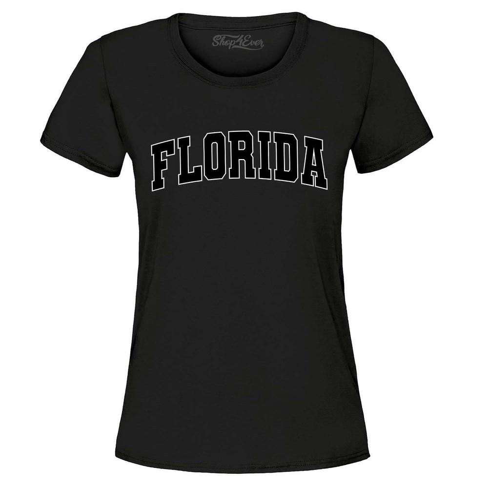 

Florida State Letter Print Women s T-Shirt State Shirts 4XL