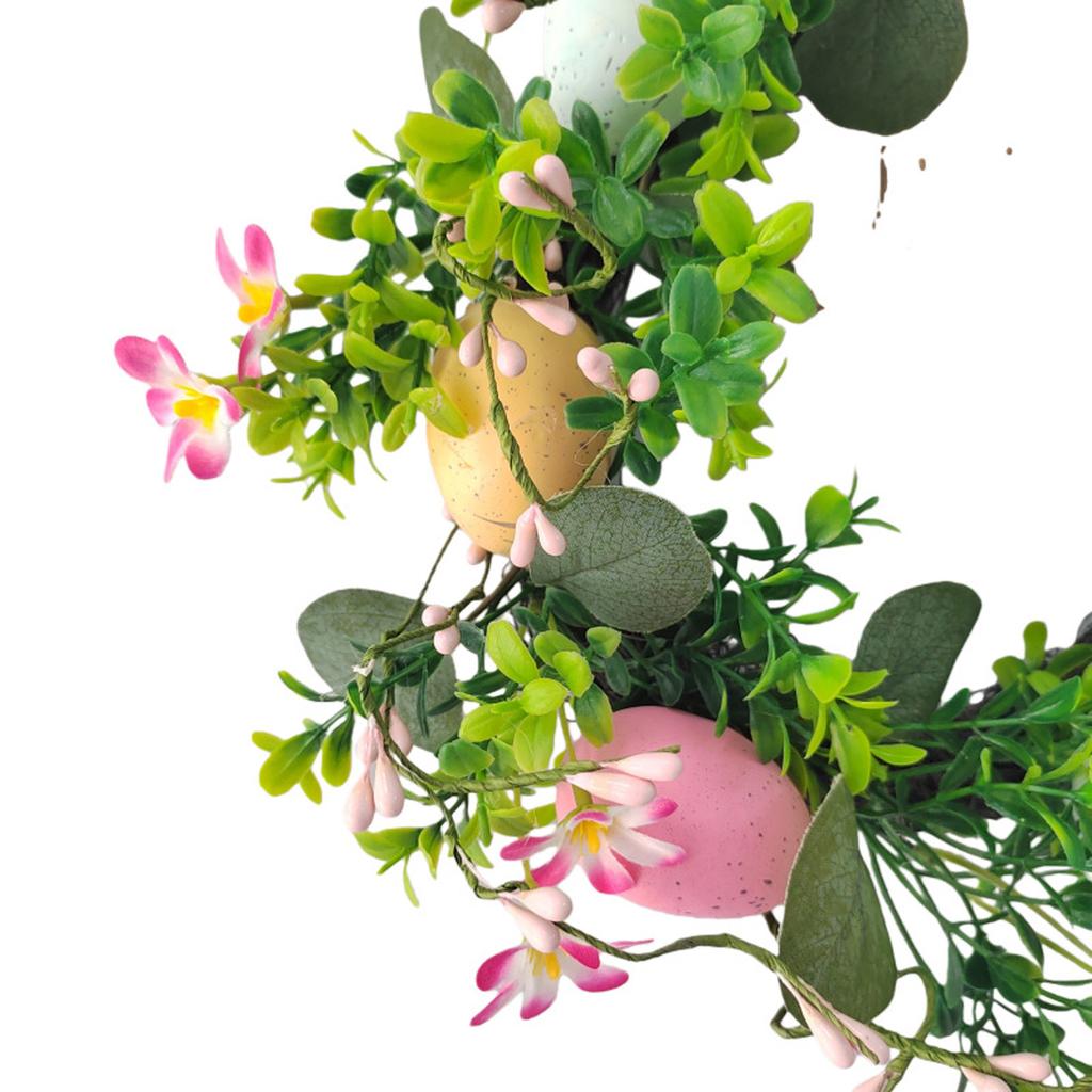 Sztuczna Zielona Dekoracyjna Wianek Wielkanocny, Naturalny Wygląd